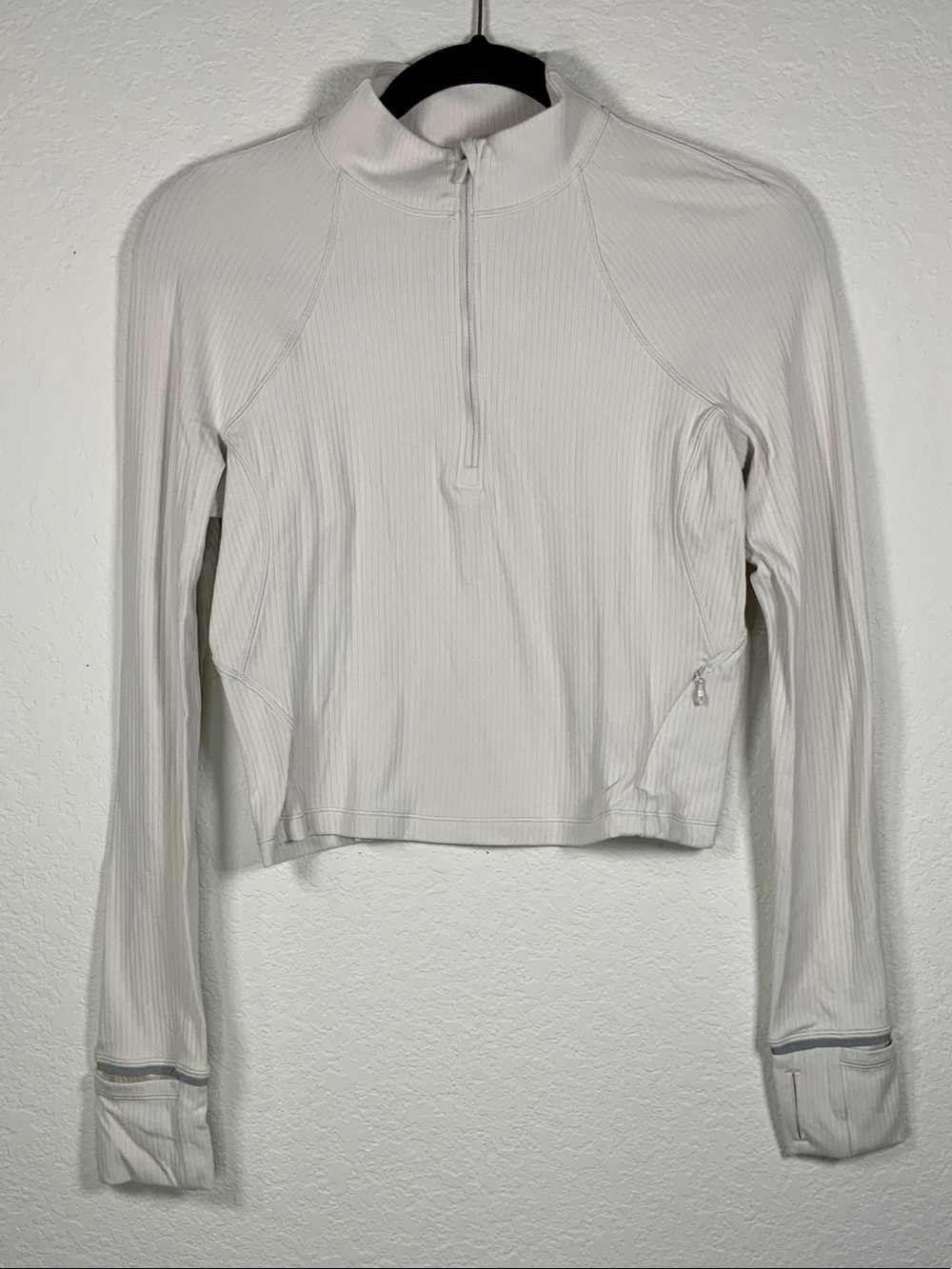 lululemon Its Rulu Run Ribbed Cropped Half-Zip Long Sleeve